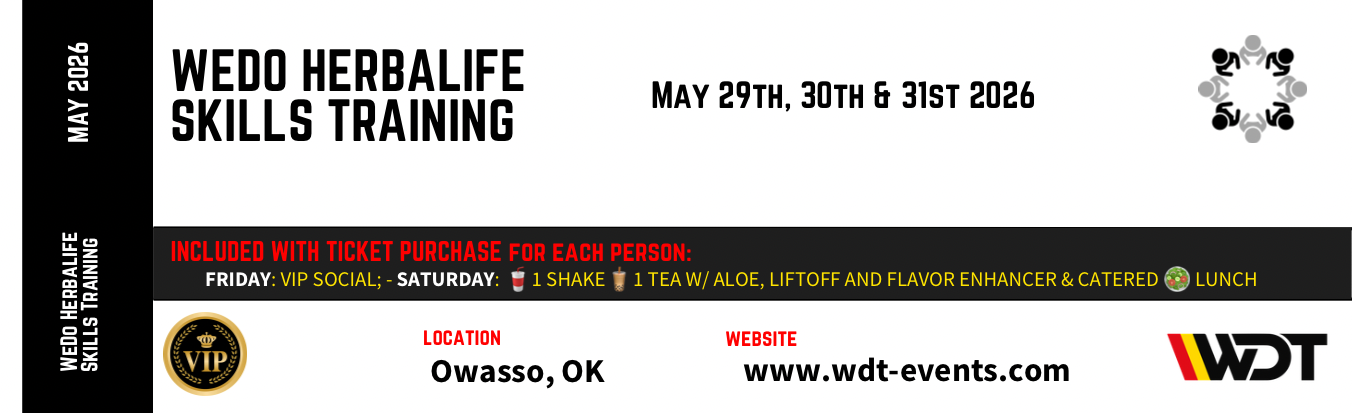 WeDo Herbalife Skills Training